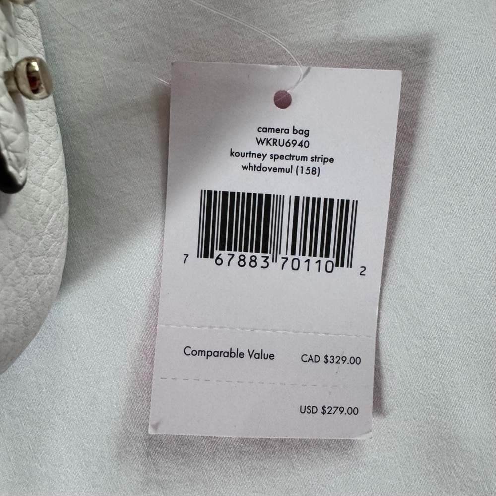 NWT Kate Spade Kourtney Rainbow Stripe Crossbody Camera Bag - Picture 5 of 16